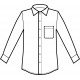 Camicia unisex nera ISACCO 062301 - Fronte