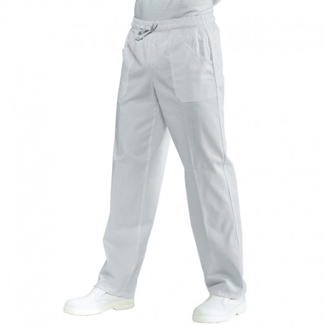 Isacco 044300 Pantalone con Elastico Taglia M Bianco 