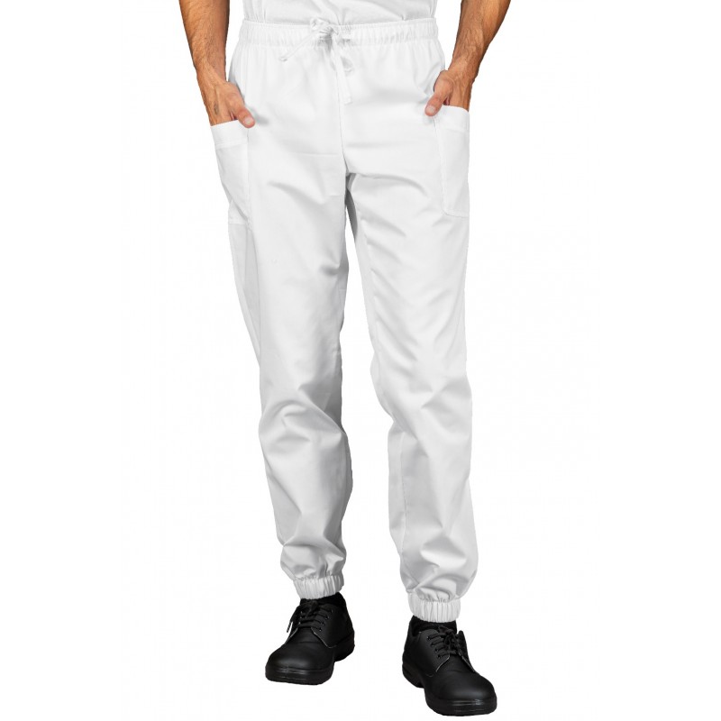 Panta Ibiza Bianco 65% Poliestere - 35% Cotone ISACCO 043910 -  www.dalavoro.it