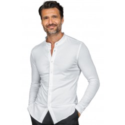 Camicia Portorico Unisex Bianco 97% Cotone Jersey - 3% Spandex ISACCO 062700